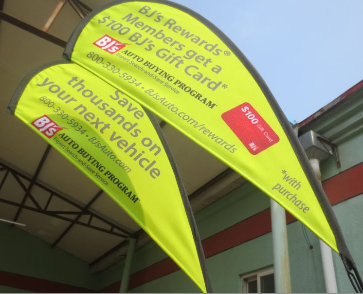 Car Window Wing & Teardrop Flag — product view 16