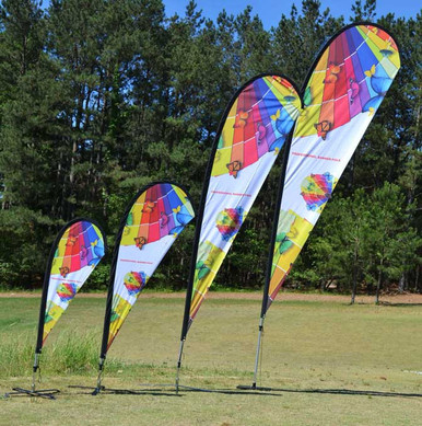 9' Teardrop Flag — product view 1